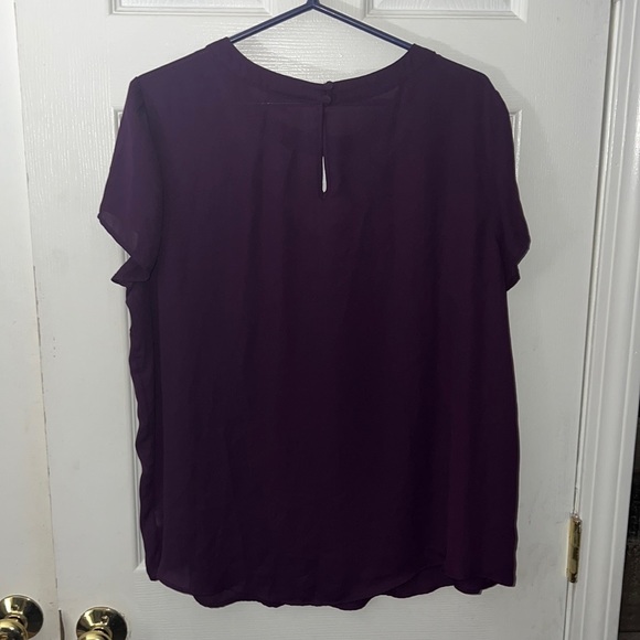Torrid Georgette Cage Detail Blouse Size 1X - Picture 5 of 5